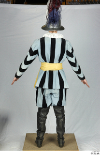  Photos Medieval Guard in cloth armor 3 Medieval clothing a poses medieval soldier striped suit whole body 0005.jpg